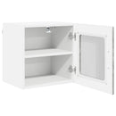 vidaXL Fali üveges szekrény PORTO 2 pcs Beton Szürke 40 x 31 x 40 cm