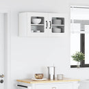 vidaXL Fali üveges szekrény PORTO 2 pcs Magas Fényű Fehér