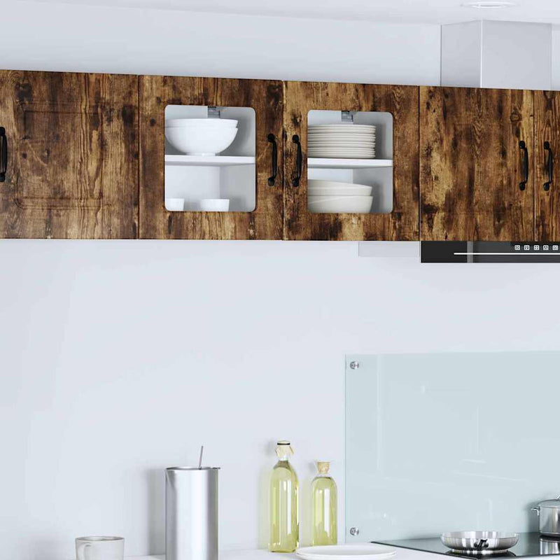 vidaXL Fali konyhaszekrény 2 pcs Füstölt tölgy 40 x 31 x 40 cm Faanyag