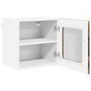 vidaXL Fali üveges szekrény PORTO 2 pcs Füstölt tölgy 40 x 31 x 40 cm
