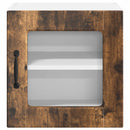 vidaXL Fali üveges szekrény PORTO 2 pcs Füstölt tölgy 40 x 31 x 40 cm