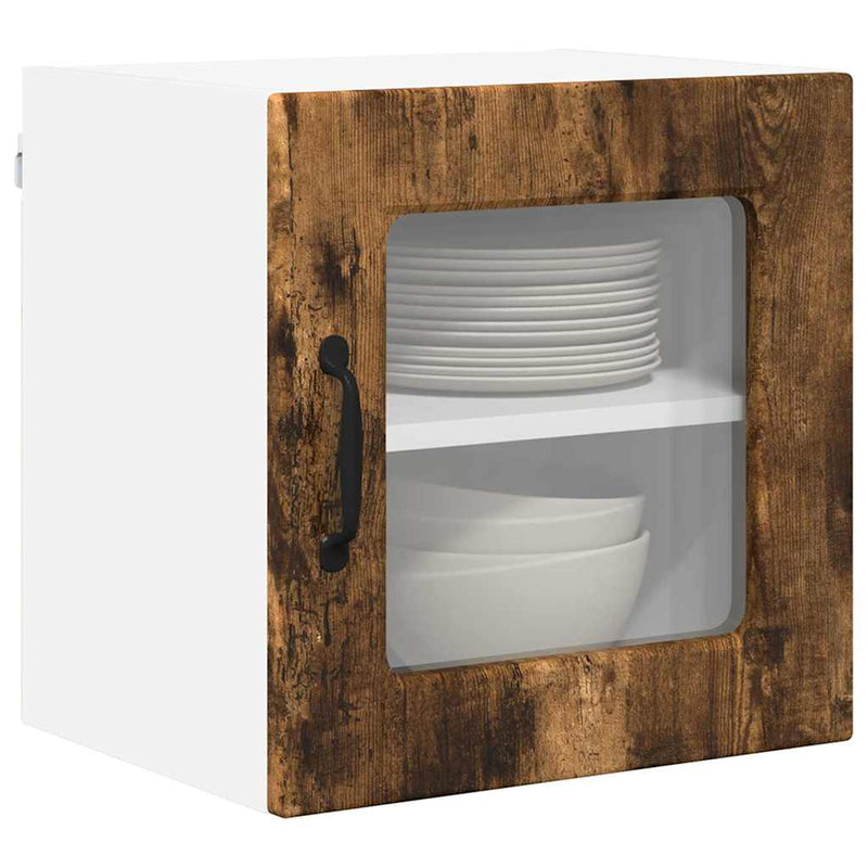 vidaXL Fali konyhaszekrény 2 pcs Füstölt tölgy 40 x 31 x 40 cm Faanyag