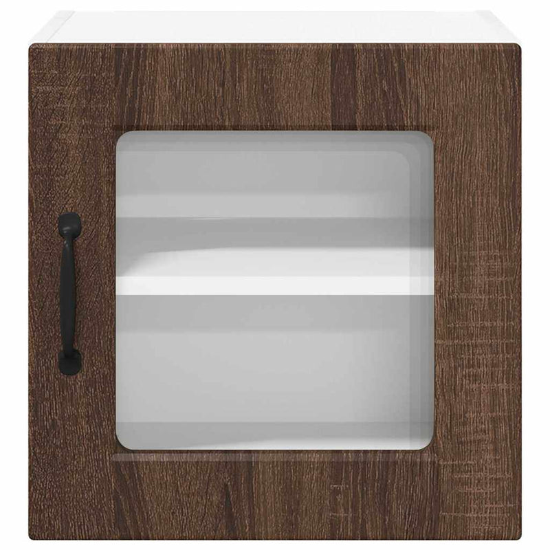 vidaXL Fali konyhaszekrény 2 pcs Barna Tölgy 40 x 31 x 40 cm Faanyag