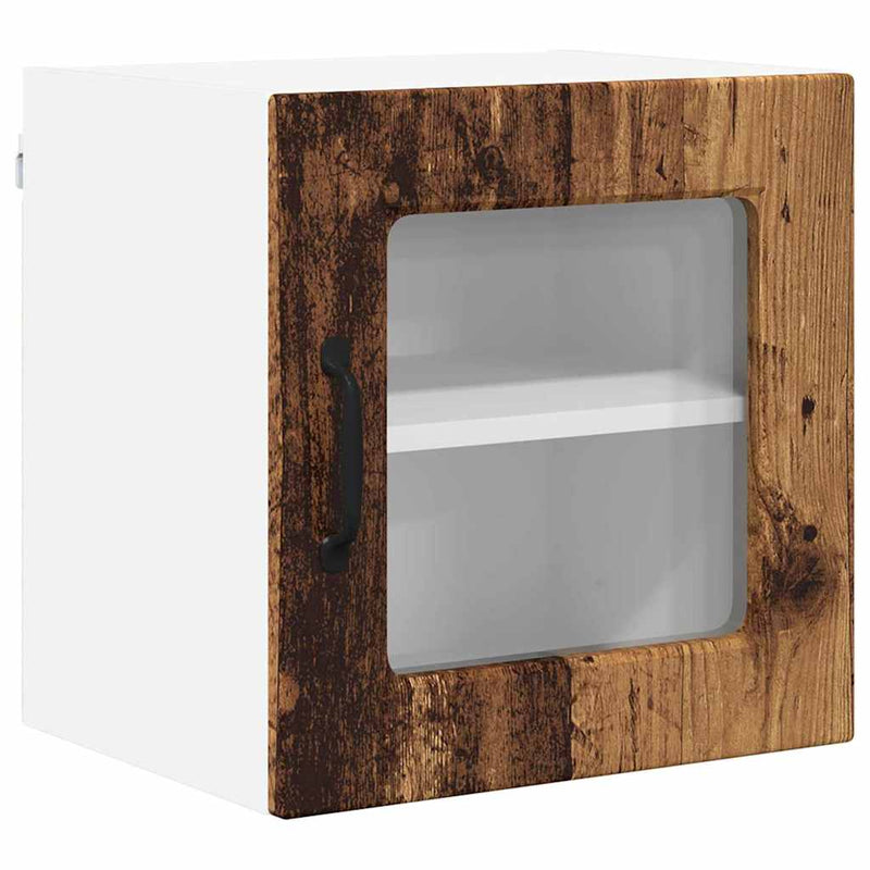 vidaXL Fali konyhaszekrény polcokkal Öreg fa 40 x 31 x 40 cm Faanyag