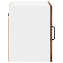 vidaXL Fali üveges szekrény PORTO 2 pcs Öreg fa 40 x 31 x 40 cm