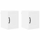vidaXL Fali konyhaszekrény ajtóval 2 pcs Fehér 30 x 31 x 40 cm Faanyag
