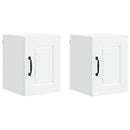 vidaXL Fali Szekrény PORTO 2 pcs Fehér 30 x 31 x 40 cm Faanyag