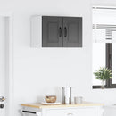 vidaXL Fali Szekrény PORTO 2 pcs Fekete 30 x 31 x 40 cm Faanyag