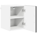 vidaXL Fali Szekrény PORTO 2 pcs Fekete 30 x 31 x 40 cm Faanyag