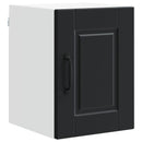 vidaXL Fali Szekrény PORTO 2 pcs Fekete 30 x 31 x 40 cm Faanyag