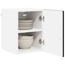 vidaXL Fali Szekrény PORTO 2 pcs Fekete 30 x 31 x 40 cm Faanyag