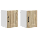 vidaXL Fali Szekrény PORTO 2 pcs Sonoma tölgy 30 x 31 x 40 cm Faanyag