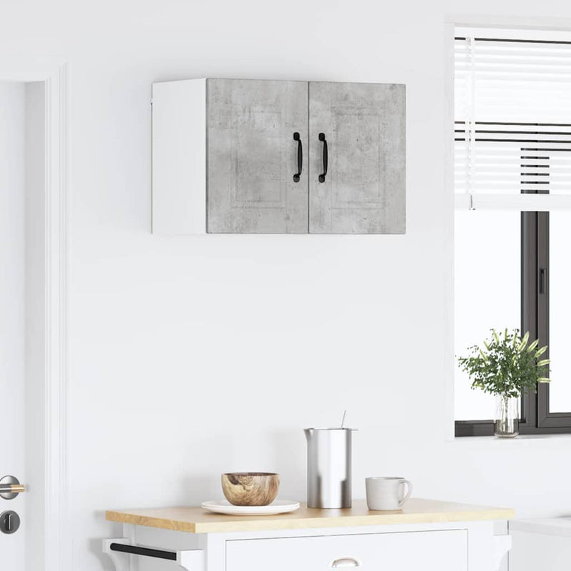 vidaXL Fali konyhaszekrény Beton Szürke 30 x 31 x 40 cm Faanyag