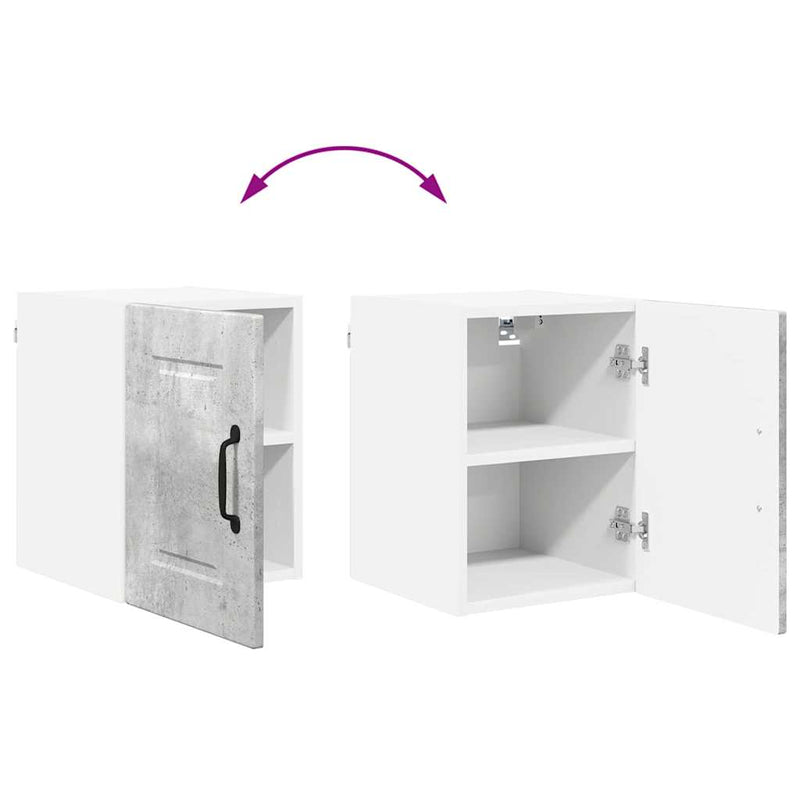 vidaXL Fali konyhaszekrény Beton Szürke 30 x 31 x 40 cm Faanyag