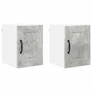 vidaXL Fali konyhaszekrény 2 pcs Beton Szürke 30 x 31 x 40 cm Faanyag