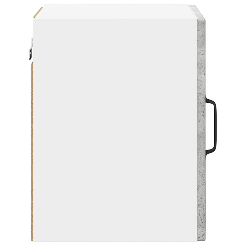 vidaXL Fali konyhaszekrény 2 pcs Beton Szürke 30 x 31 x 40 cm Faanyag