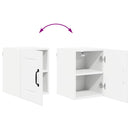 vidaXL Fali konyhaszekrény Magas Fényű Fehér 30 x 31 x 40 cm Faanyag