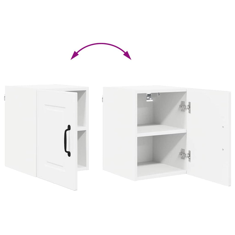 vidaXL Fali konyhaszekrény Magas Fényű Fehér 30 x 31 x 40 cm Faanyag