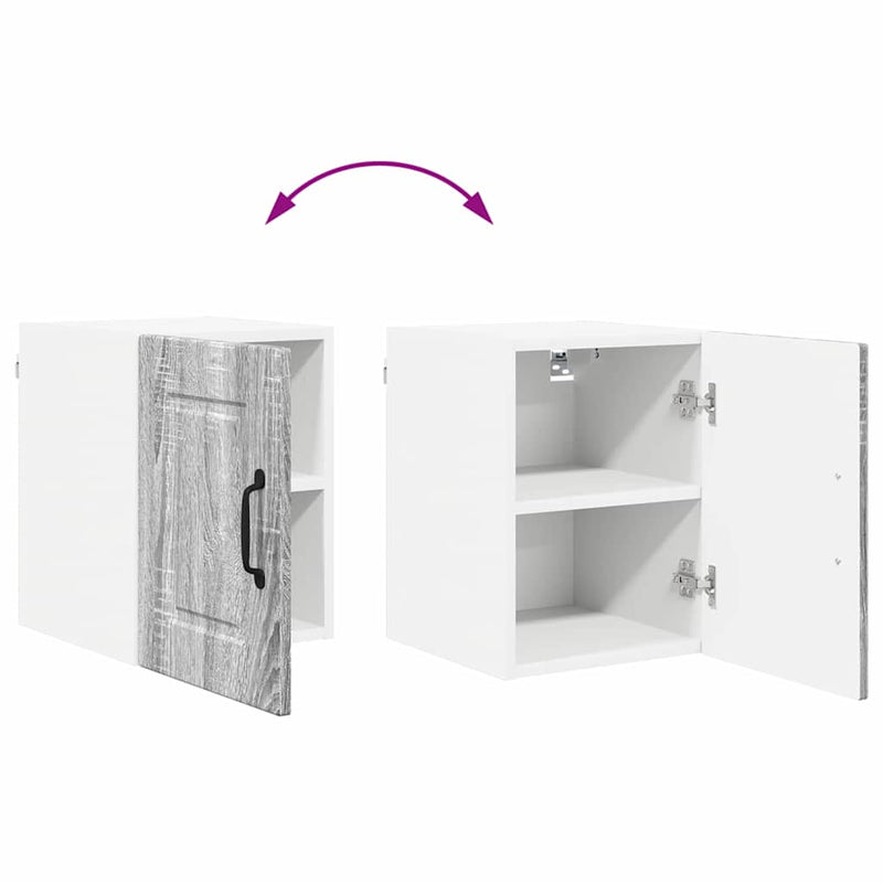 vidaXL Fali konyhaszekrény Szürke Sonoma 30 x 31 x 40 cm Faanyag