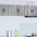 vidaXL Fali Szekrény PORTO 2 pcs Szürke Sonoma 30 x 31 x 40 cm Faanyag