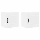 vidaXL Fali konyhaszekrény ajtóval 2 pcs Fehér 40 x 31 x 40 cm Faanyag