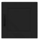 vidaXL Fali konyhaszekrény polcokkal Fekete 40 x 31 x 40 cm Faanyag