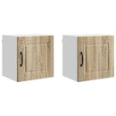 vidaXL Fali Szekrény PORTO 2 pcs Sonoma tölgy 40 x 31 x 40 cm Faanyag