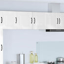 vidaXL Fali Szekrény PORTO 2 pcs Magas Fényű Fehér 40 x 31 x 40 cm