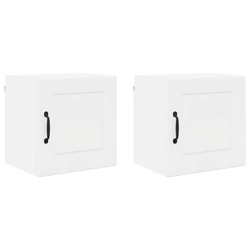 vidaXL Fali konyhaszekrény 2 pcs Magas Fényű Fehér 40 x 31 x 40 cm