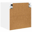 vidaXL Fali Szekrény PORTO 2 pcs Magas Fényű Fehér 40 x 31 x 40 cm