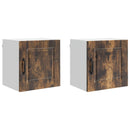 vidaXL Fali Szekrény PORTO 2 pcs Füstölt tölgy 40 x 31 x 40 cm Faanyag
