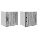 vidaXL Fali Szekrény PORTO 2 pcs Szürke Sonoma 40 x 31 x 40 cm Faanyag