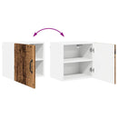 vidaXL Fali konyhaszekrény polcokkal Öreg fa 40 x 31 x 40 cm Faanyag