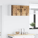 vidaXL Fali Szekrény PORTO 2 pcs Öreg fa 40 x 31 x 40 cm Faanyag