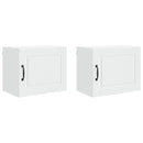 vidaXL Fali Szekrény PORTO 2 pcs Fehér 50 x 31 x 40 cm Faanyag