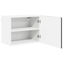 vidaXL Fali Szekrény PORTO Fekete 50 x 31 x 40 cm Faanyag