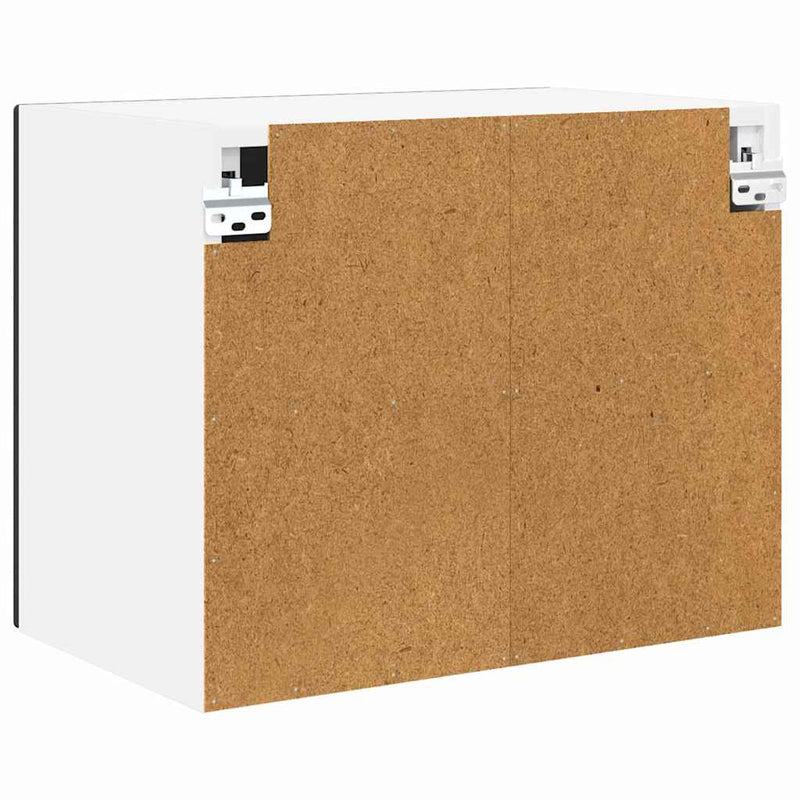 vidaXL Fali konyhaszekrény 2 pcs Fekete 50 x 31 x 40 cm Faanyag