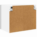 vidaXL Fali Szekrény PORTO 2 pcs Fekete 50 x 31 x 40 cm Faanyag