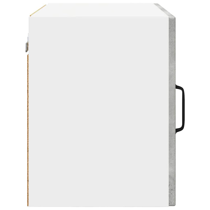 vidaXL Fali konyhaszekrény Beton Szürke 50 x 31 x 40 cm Faanyag