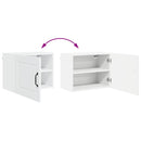 vidaXL Fali Szekrény PORTO Magas Fényű Fehér 50 x 31 x 40 cm Faanyag
