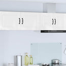 vidaXL Fali Szekrény PORTO 2 pcs Magas Fényű Fehér 50 x 31 x 40 cm