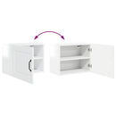vidaXL Fali Szekrény PORTO 2 pcs Magas Fényű Fehér 50 x 31 x 40 cm