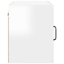 vidaXL Fali Szekrény PORTO 2 pcs Magas Fényű Fehér 50 x 31 x 40 cm