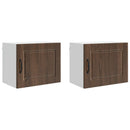 vidaXL Fali Szekrény PORTO 2 pcs Barna Tölgy 50 x 31 x 40 cm Faanyag