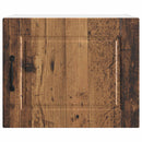 vidaXL Fali Szekrény PORTO 2 pcs Öreg fa 50 x 31 x 40 cm Faanyag