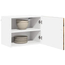 vidaXL Fali Szekrény PORTO 2 pcs Öreg fa 50 x 31 x 40 cm Faanyag