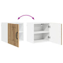 vidaXL Fali Szekrény PORTO 2 pcs Artisan tölgy 50 x 31 x 40 cm Faanyag