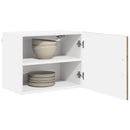 vidaXL Fali Szekrény PORTO 2 pcs Artisan tölgy 50 x 31 x 40 cm Faanyag