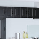 vidaXL Fali Szekrény PORTO 2 pcs Fekete 60 x 31 x 40 cm Faanyag