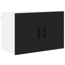 vidaXL Fali konyhaszekrény 2 pcs Fekete 60 x 31 x 40 cm Faanyag